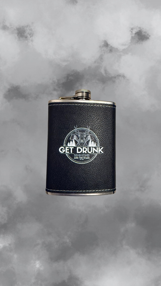 Stags Hip Flask (8oz)