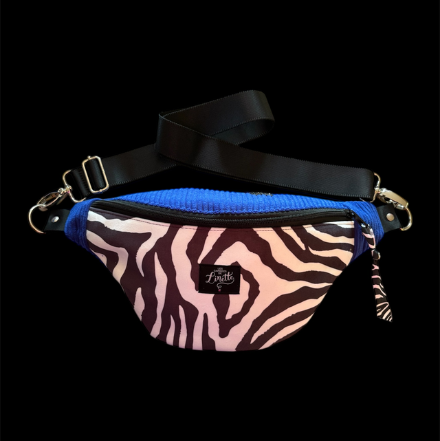 Banane  “L’Idéale” – Zèbre &amp; Bleu Électrique