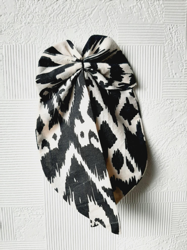 Barrette noeud &quot;Zébra&quot;