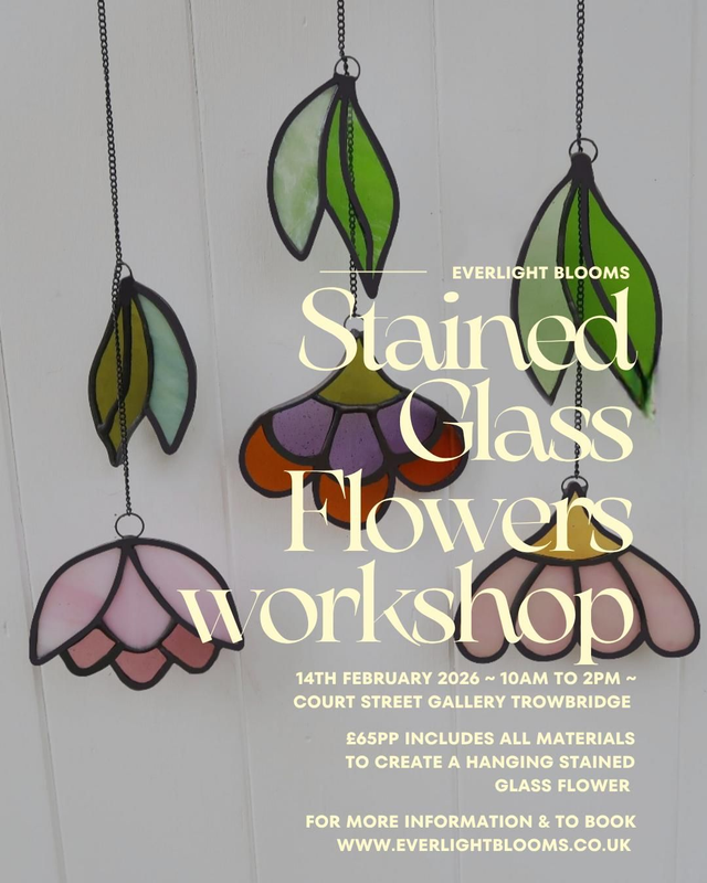 14th Feb Stained Glass Flower Workshop