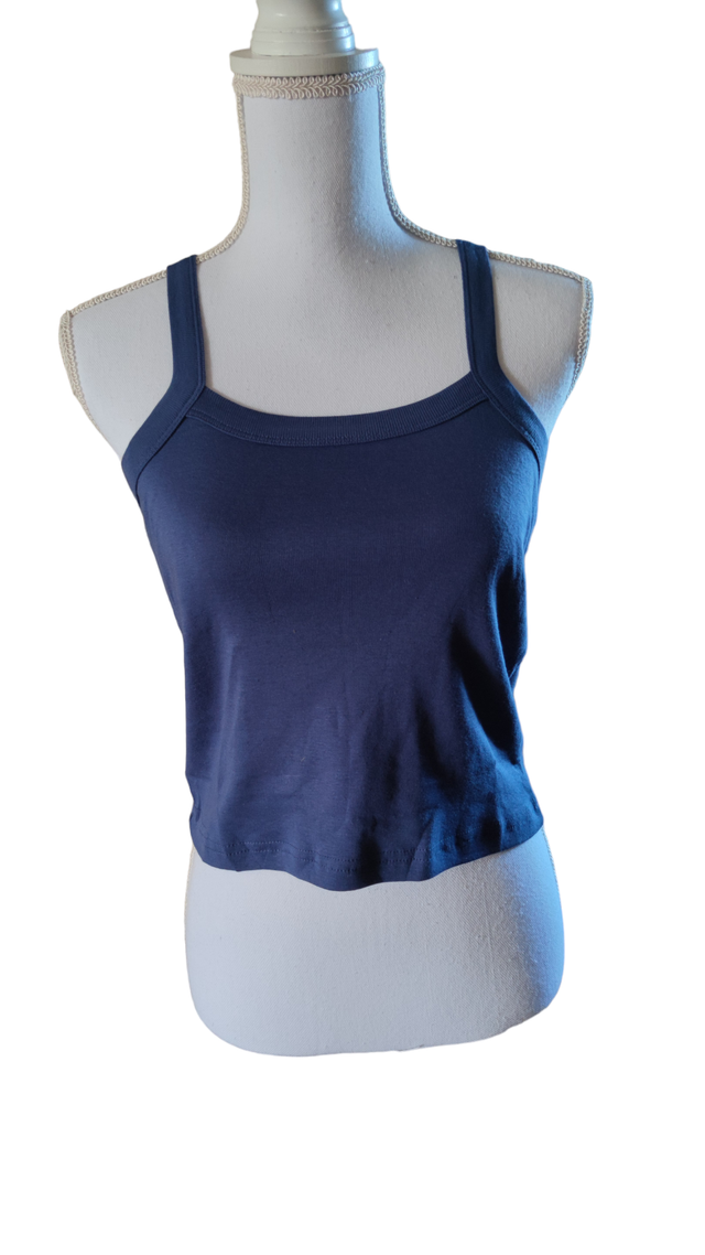 Top court bleu foncé taille M (Green Park) 