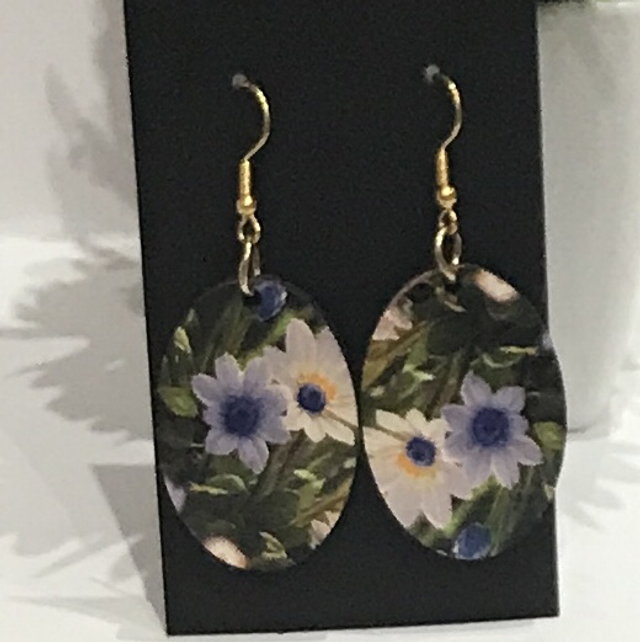 Wood Mix Coloured Dangling Earrings- MSDE71