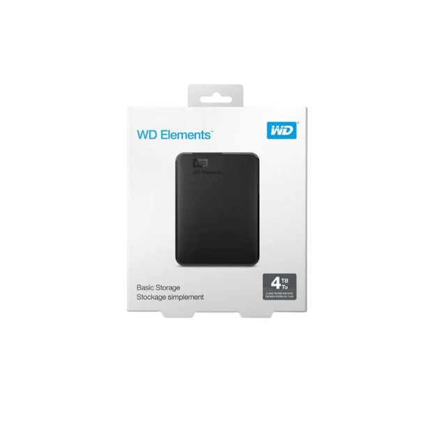 Disco Duro Externo WD Elements 4TB USB 3.0 - Negro