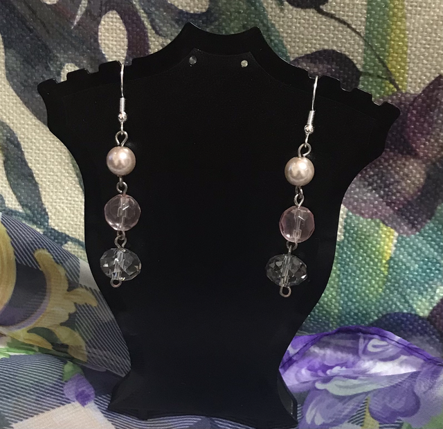 Purple Dangling Earrings- PUR08
