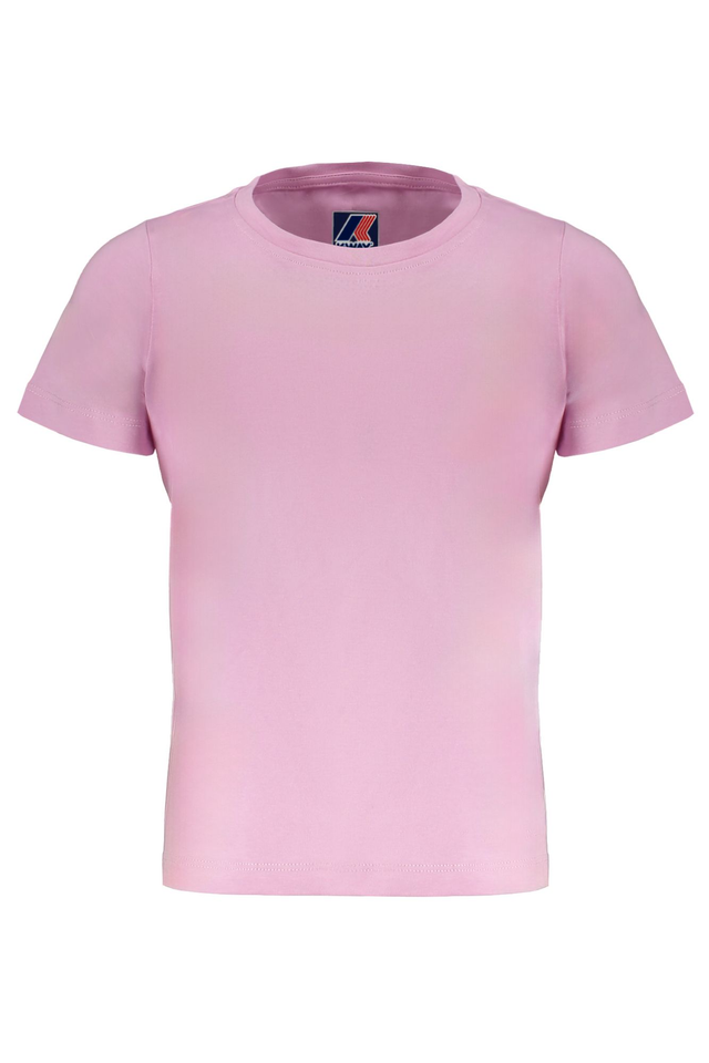 K-WAY T-SHIRT MANICHE CORTE BAMBINA ROSA