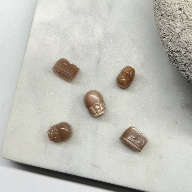 Fersken Månestein med Solstein Pixu