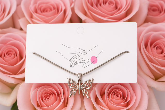 Zilveren Vlinder Ketting – Elegant & Symbolisch | RVS