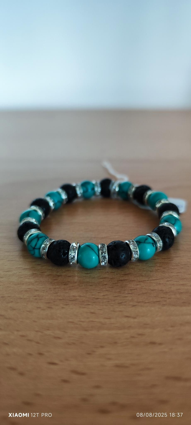 Perle nere e verdi scure