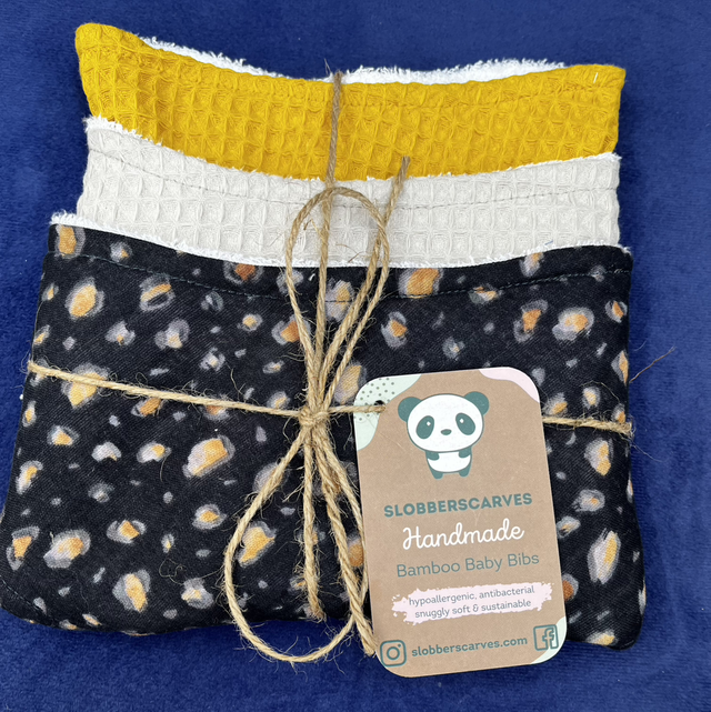Three Pack Classic Style Bamboo Bibs 