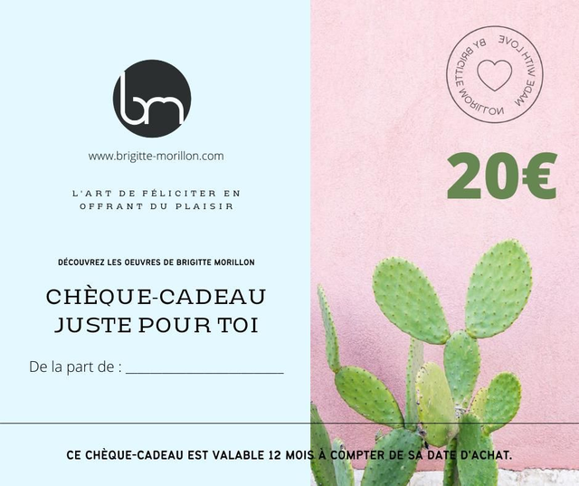 CHÈQUES-CADEAU À OFFRIR  20€ 