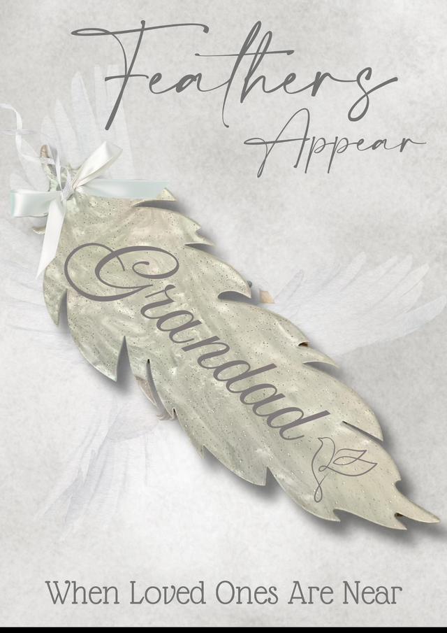 Acrylic memory feather 