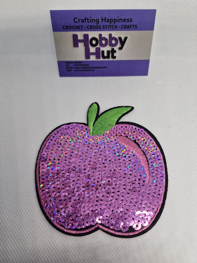 Embroidered Patch - Pink Apple