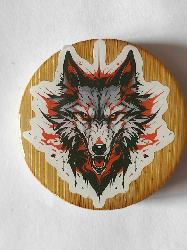 Décapsuleur Loup magnétique frigo