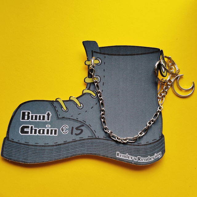 Silver Moon - Boot Chain - Pair -[BCH-ALT-S-M]