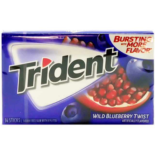 Trident Gum Wild Blueberry Twist (27g)