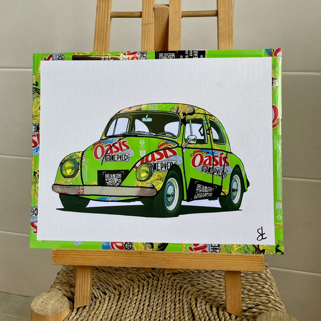Tableau coccinelle vw vintage 