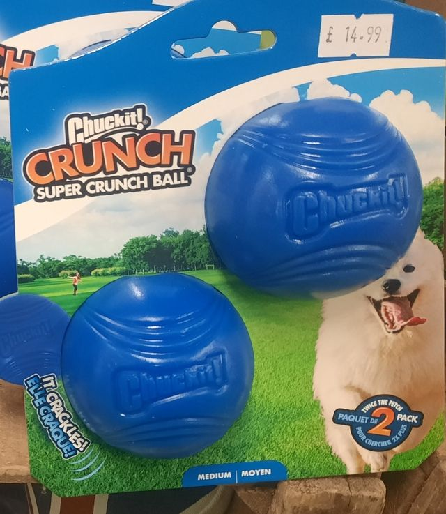 Chuckit Crunch Ball 2 Pack Medium