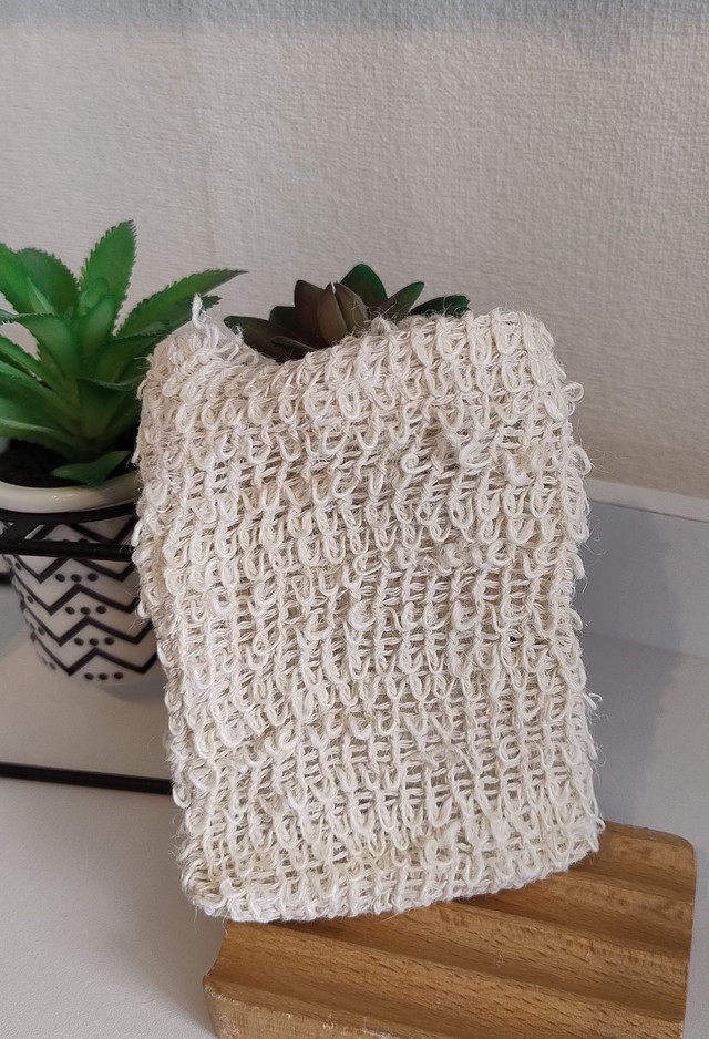Sisal Exfoliating soap bag