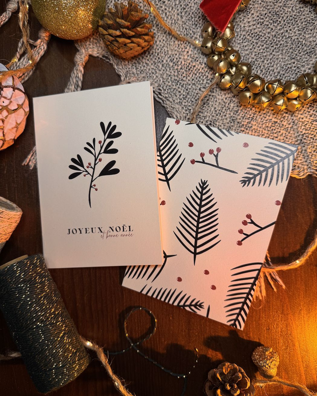 Lot 2 cartes de voeux 🎄 - collection 2023