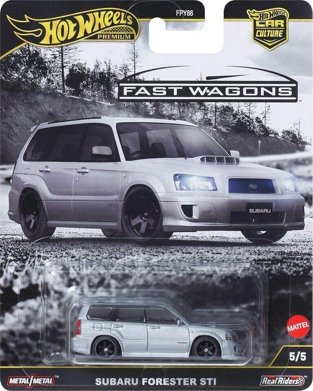 Hot Wheels Premium Fast Wagons - Subaru Forester STI in Silbermetallic