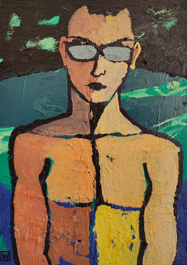 Popiersie, 46x33 olej płótno