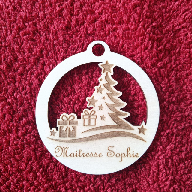 Boule Noël personnalisé / Modèle 07