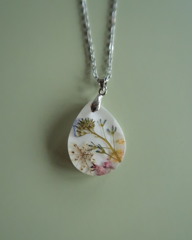 Collier Fleuri Poésie champêtre | CO42