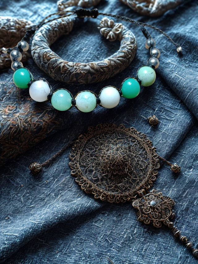 Bracelet Shamballa Chyroprase - Apaisement & Détente