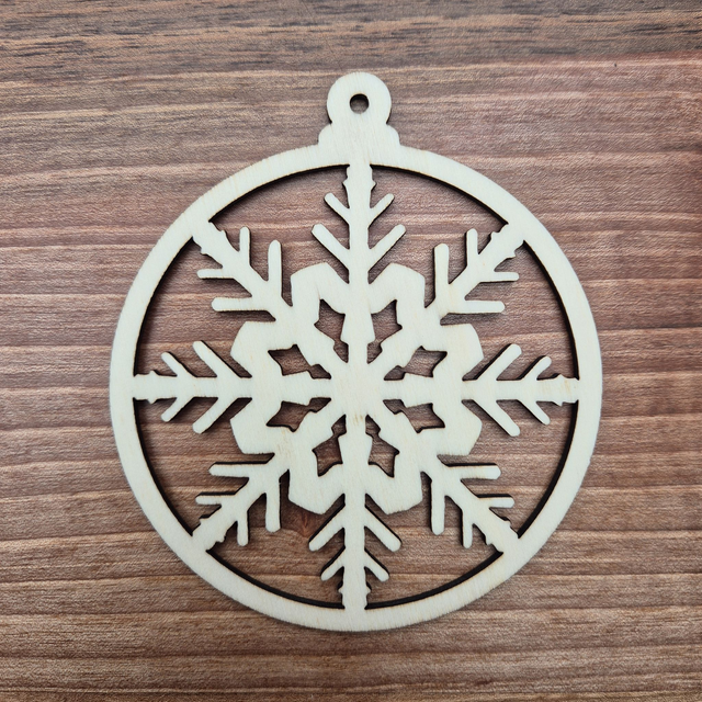 Weihnachtsbaum Anhänger, Schneeflocke 1