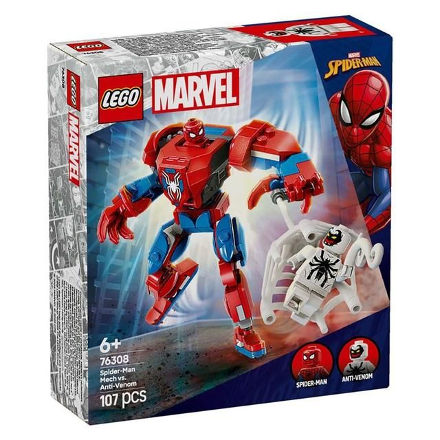 Lego Marvel Super Heroes Spider-Man Mech Vs Anti Venom 76308