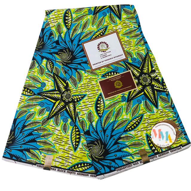 Wax Kahina Anis 5m40 Coton