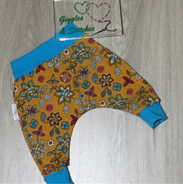 Retro Flowers Harem Pants