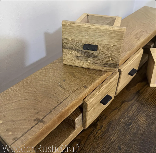 Handmade Reclaimed Oak 5-Drawer Chest