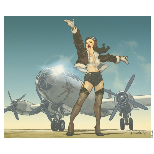 Ex-libris Pin-Up Brangier Stéphane A4 signé et limité à 200 ex