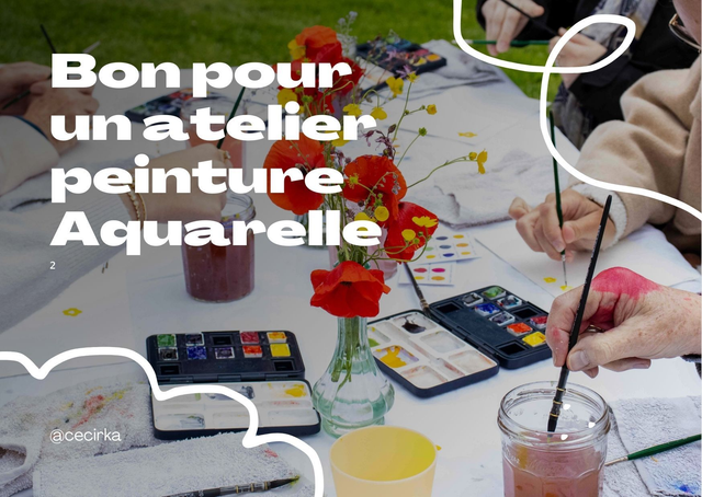 Bon cadeau Atelier Aquarelle - Edition Fête des Mères