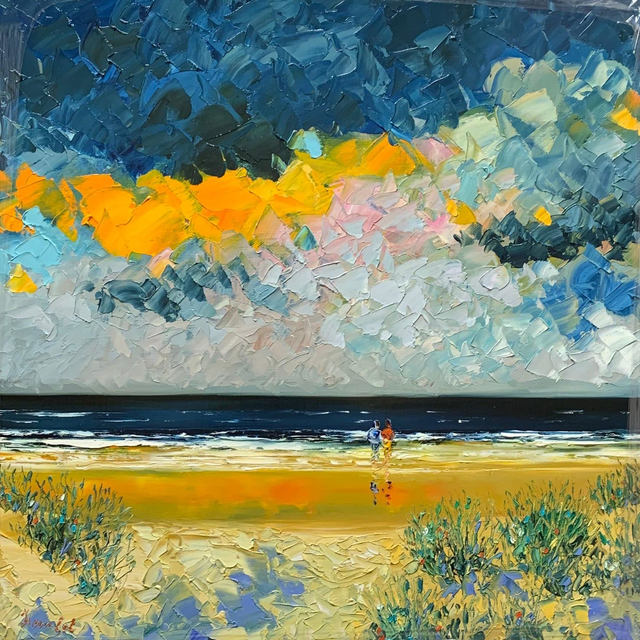 Avec l'amour du temps en partage 50x50 cm