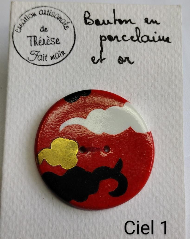 Bouton ciel japonisant 