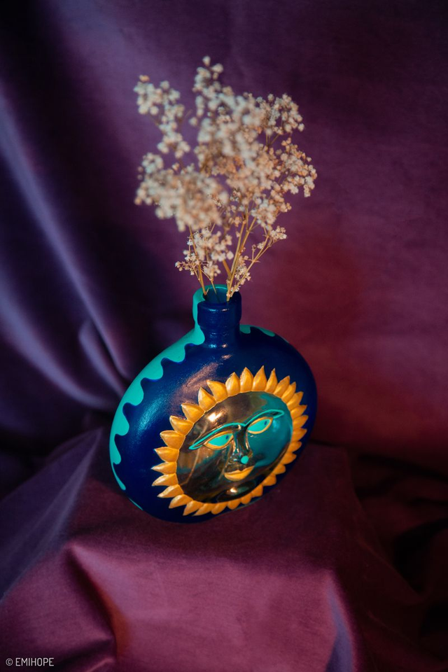 VASE BLUE SUN