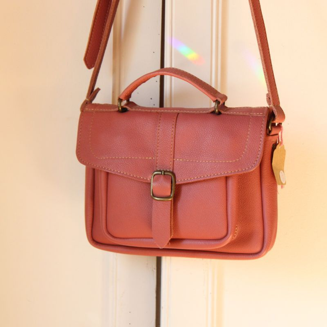 Petit Cartable n°2 - Bois de rose