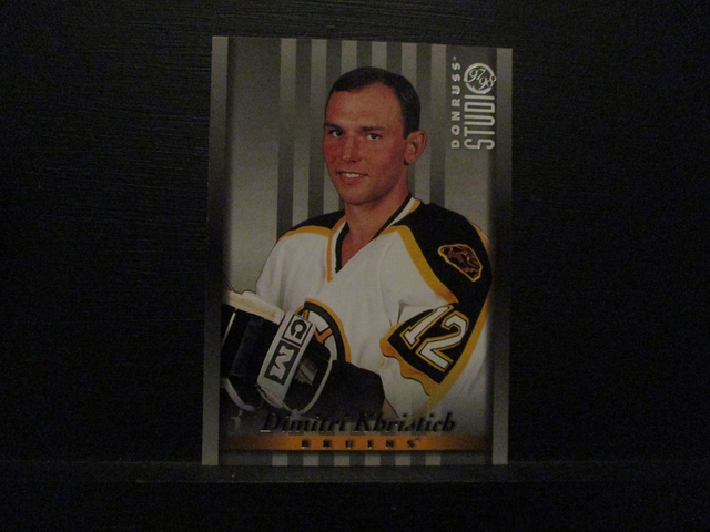 Dimitri Khristich - NFL 1997 Donruss Studio Ice Hockey Original Trading Card #80