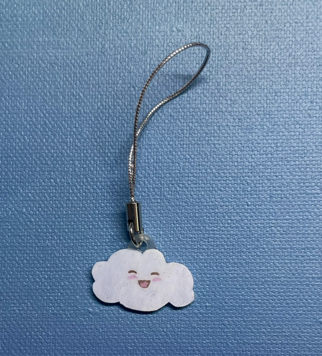 Mini Phone charm nuage