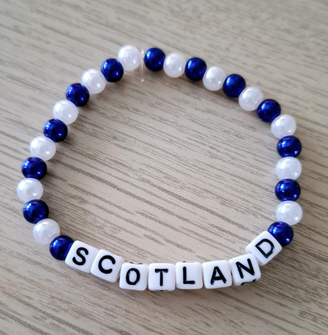 Scotland beaded bracelet