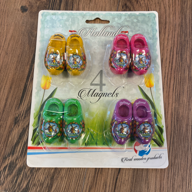 Magneet klompjes set van 4 stuks