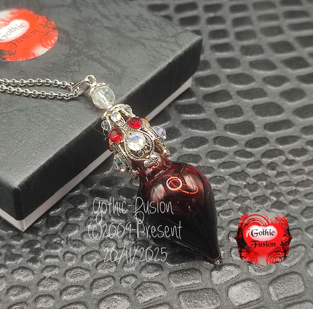 Vampire Vial Blood Necklace 
