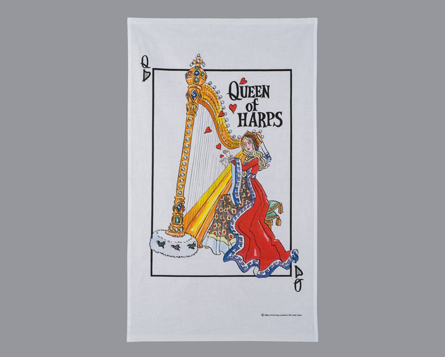 "Queen of Harps" Tea Towel