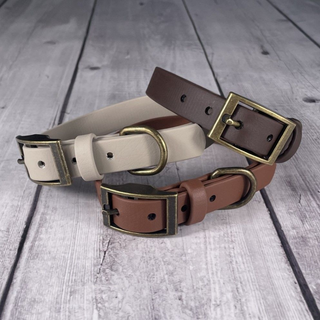 Milk Chocolate Waterproof BioThane® Collar