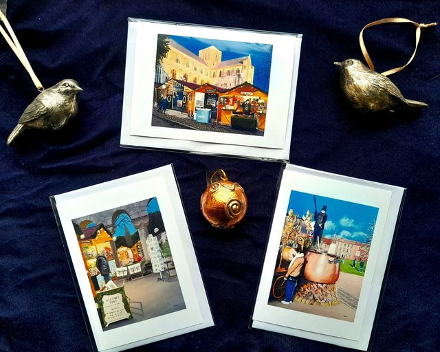 Winchester Christmas Market - set of three cards