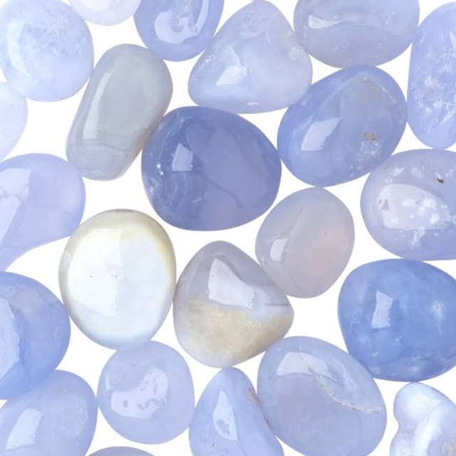 Blue Chalcedony Tumblestone