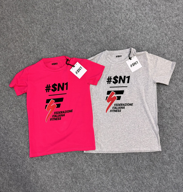 T- SHIRT RICCIONE #$N1 - FIF  LIMITED EDITION - COLORE FUCSIA O GRIGIO