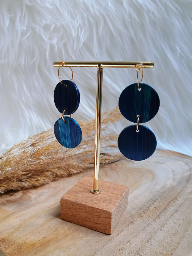 Boucles d'oreilles DOUBLE Mosaïque